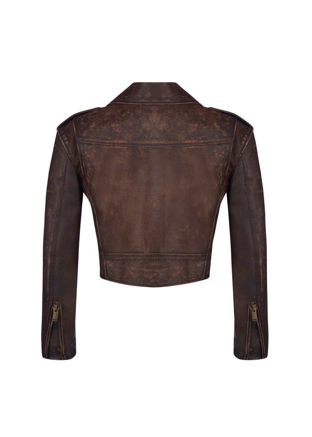 WW | Leder Gekürzte Bikerjacke