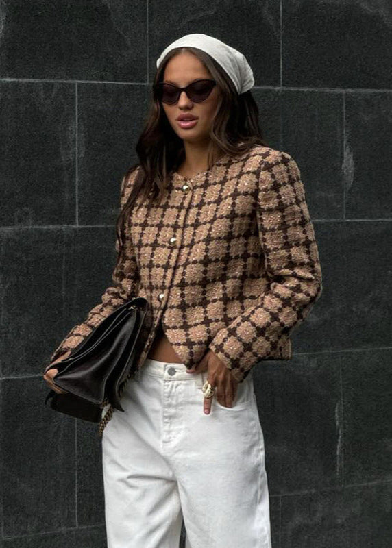 WW | Inspiriertes Tweed-Karo-Jackett