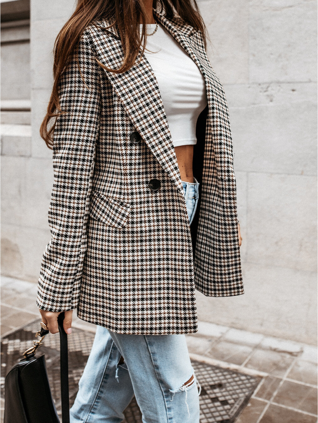 Checked Blazer