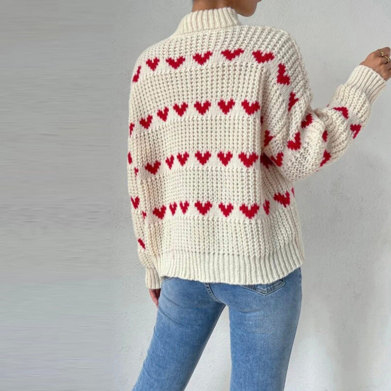WW | Strickpulli mit Herzmotiv für Damen