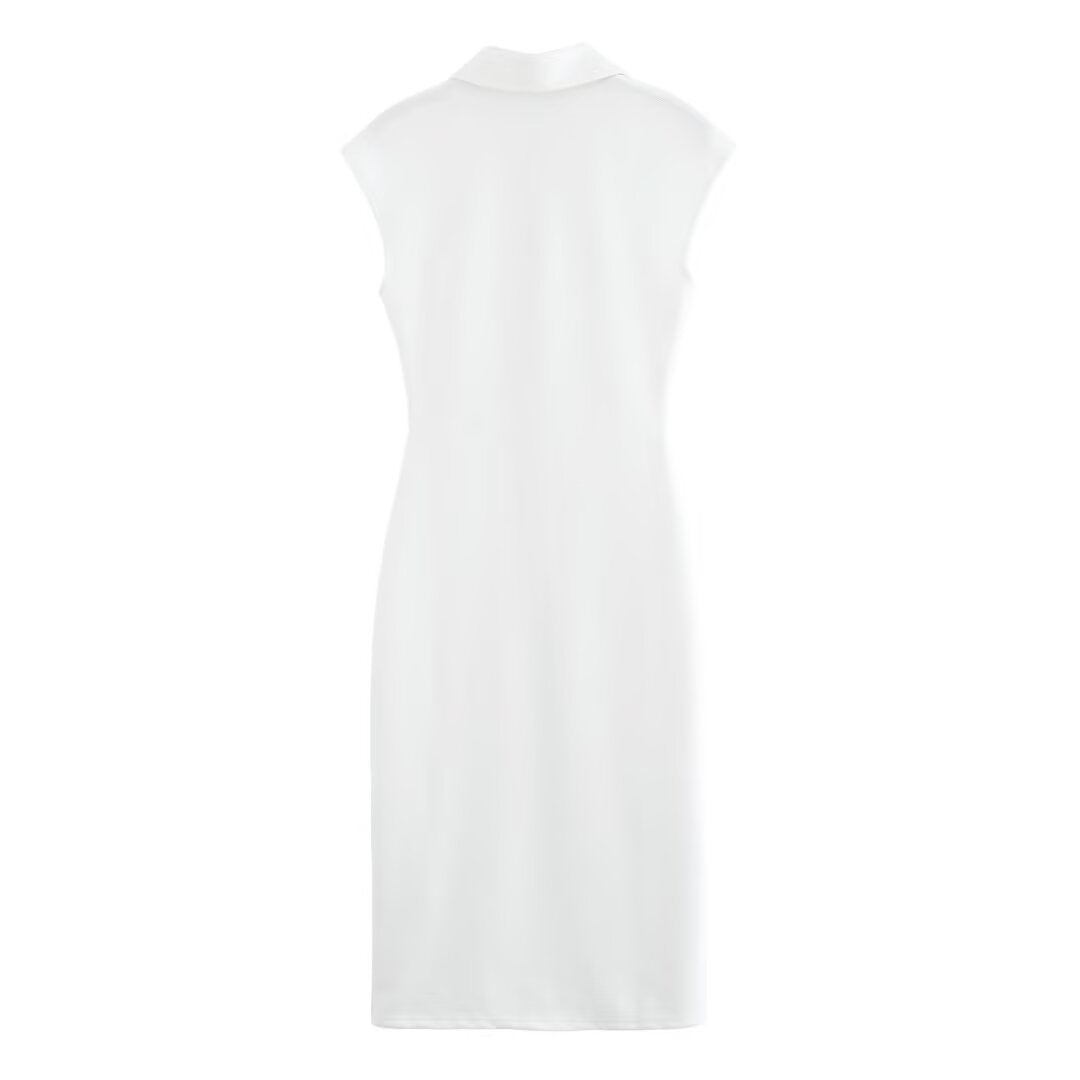 Damen Hemdblusenkleid mit edlen Knopfdetails und elegantem Schnitt WW