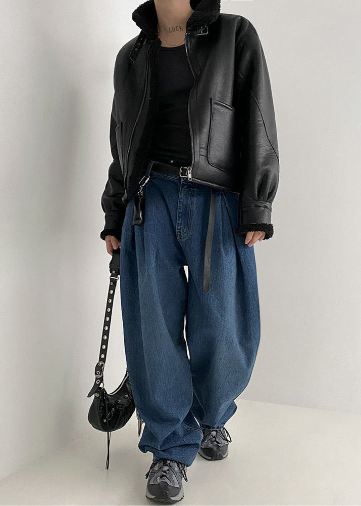 WW | Kunstleder Fliegerjacke