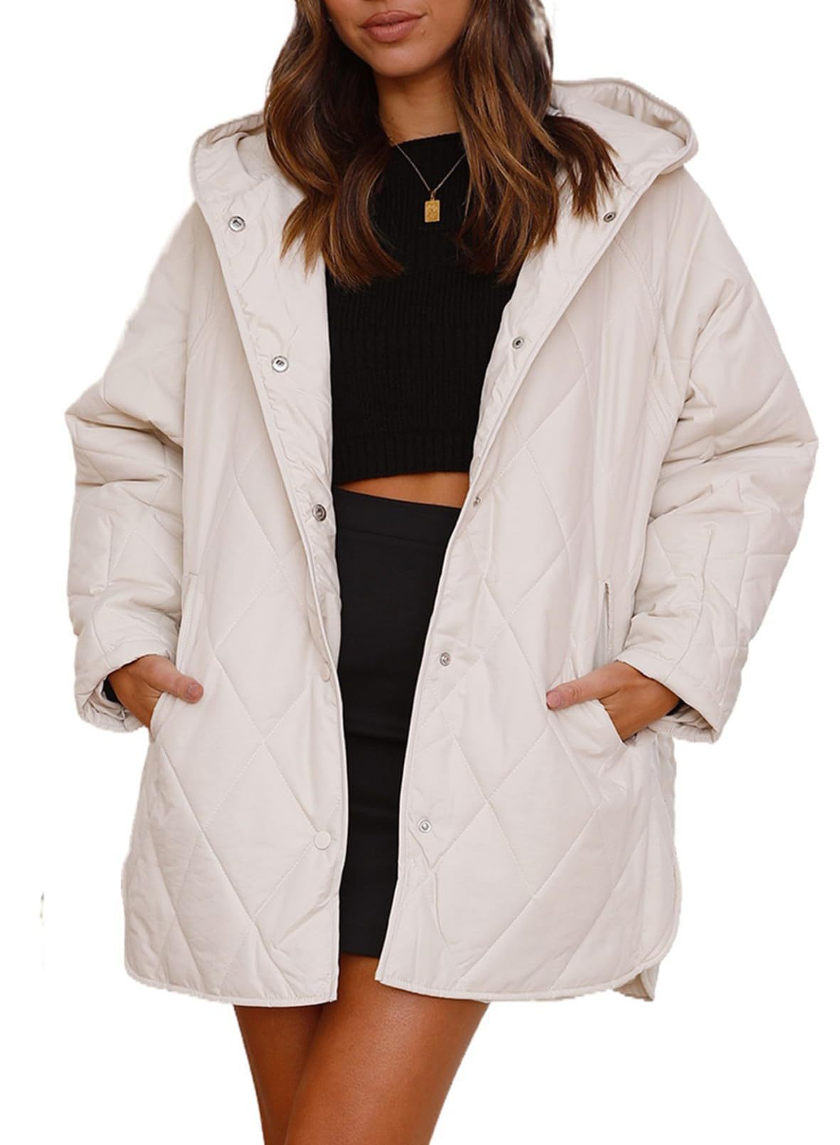 WW | Padded jacket with classic print