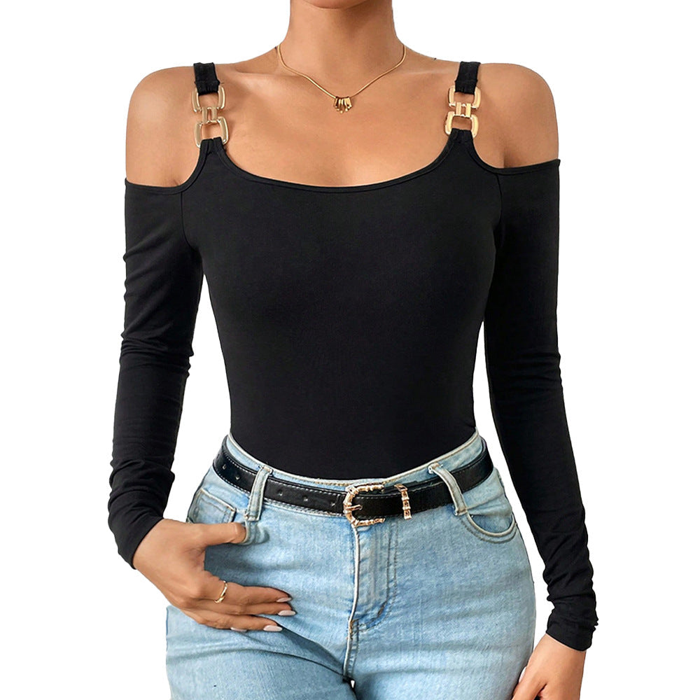 Damen Body mit tragbarem Off-Shoulder-Design W&W