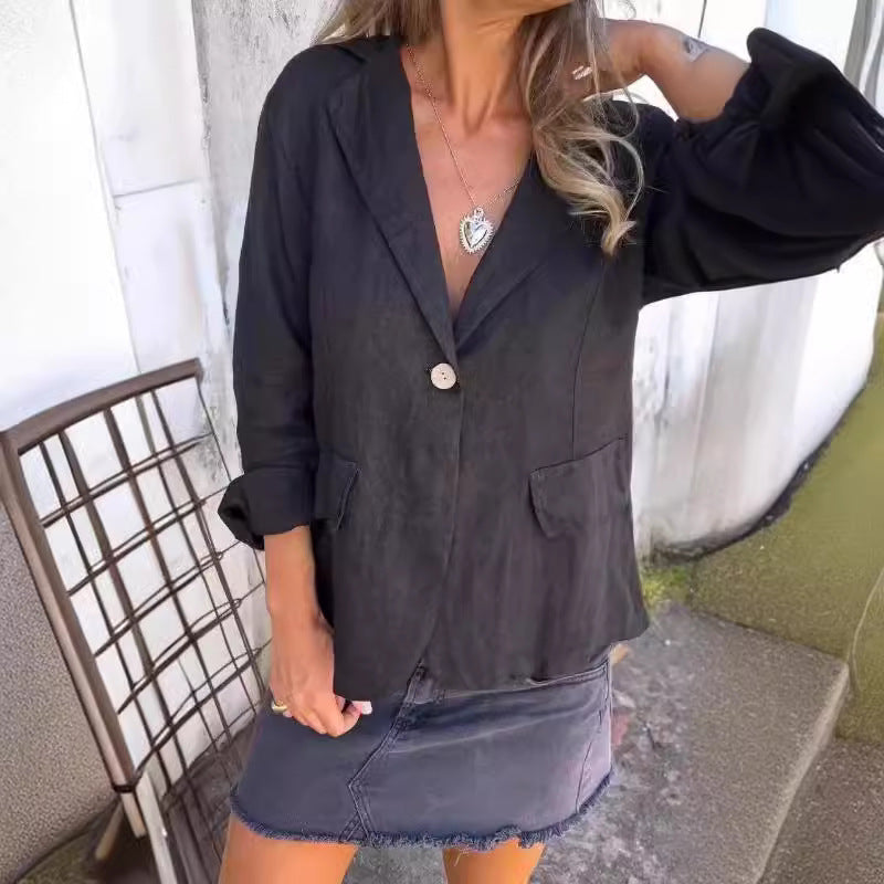 WW | Blend Button Blazer - Entspannt Fit - Leichtes Layer