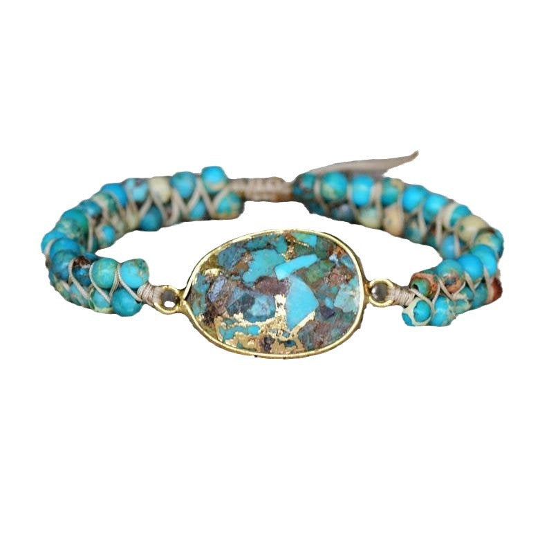 WW | Ethnic Handmade Women's Bracelet With Turquoise Beads