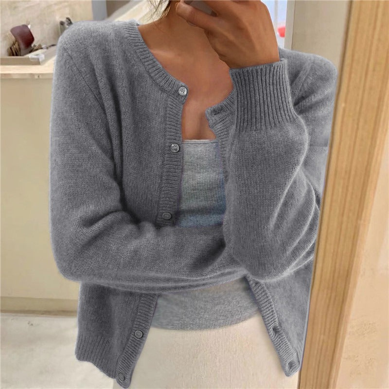 Damen kuschelige Strickjacke WW