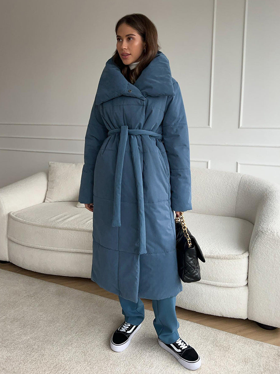 WW | Long Puffer Jacket with Belt