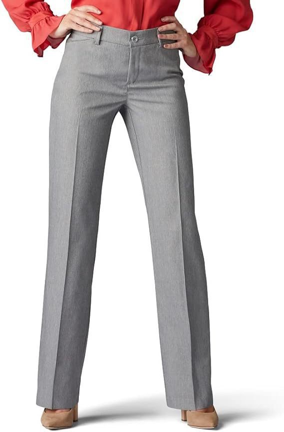 Damen elegante und bequeme lange Hose im klassischen Schnitt WW