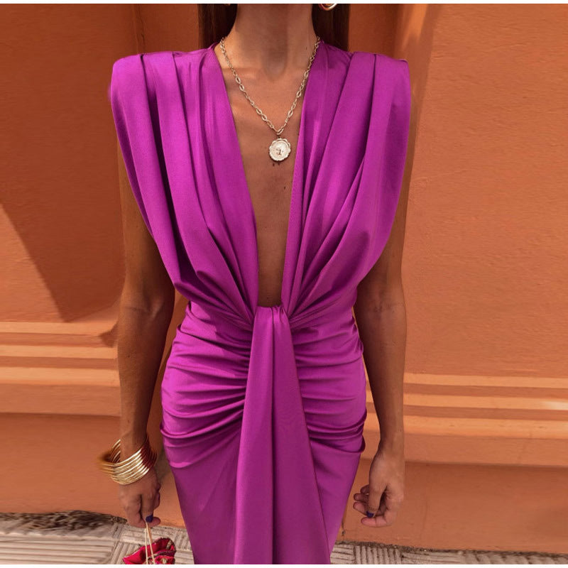 Crocetta™ | Elegant Dress with Cut-out