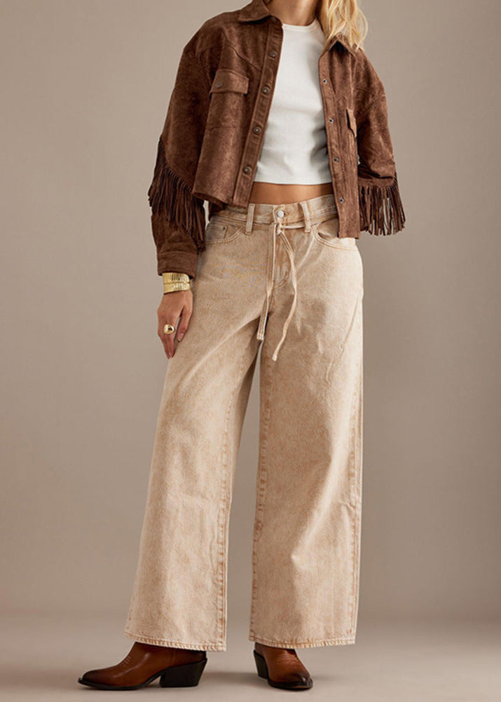 WW | Charm Fringe Suede Jacket