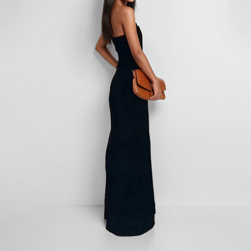 Damen Jumpsuit mit elegantem schulterfreiem Design und weitem Bein WW
