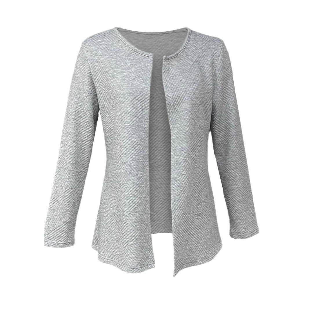 WW | Einfaches Temperament Pendeln Schlanke Passform Cardigan Jacke Oberbekleidung