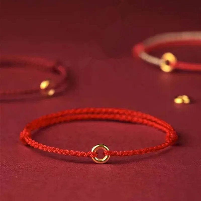 WW | Hand-Woven Golden Circle Bracelet