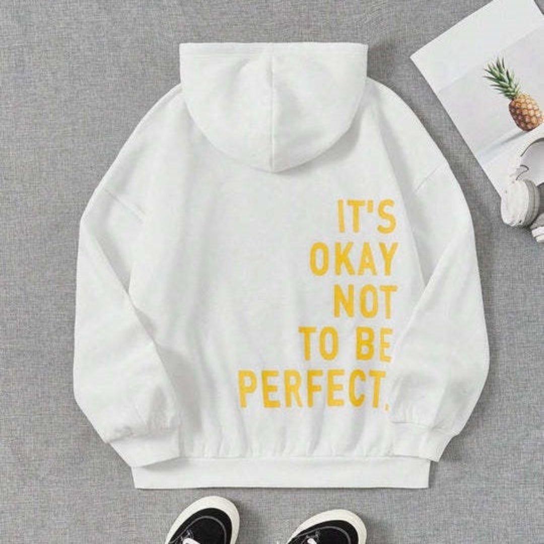 WW | Hoodie Comfortable Loose Fit Hoodie with Text Women's Hoodie