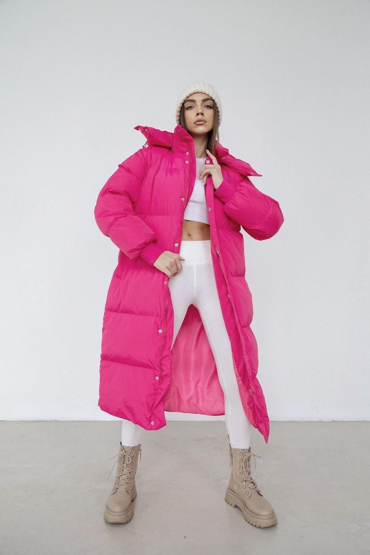 WW | Übergröße Gesteppter Puffer Trenchcoat Für Frauen