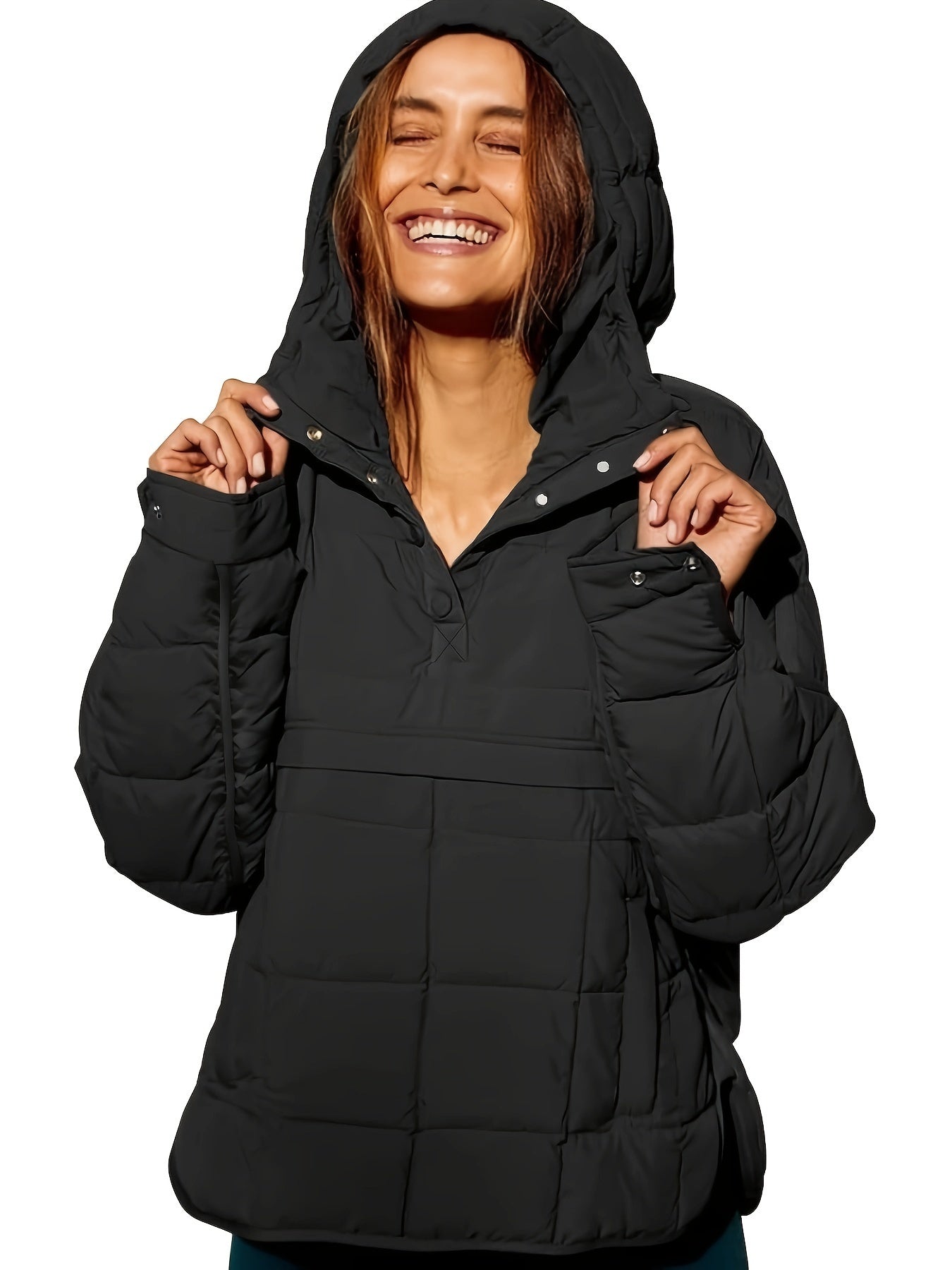 WW | Warmer, casual women's hooded coat