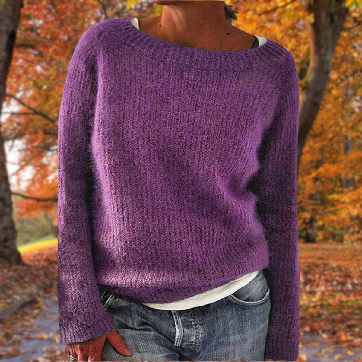 WW | Klassischer Wollpullover - Damenmode