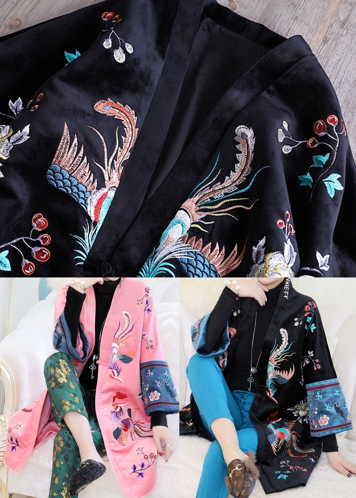 WW | Size Pink Oriental Velour Warm Winter Coats