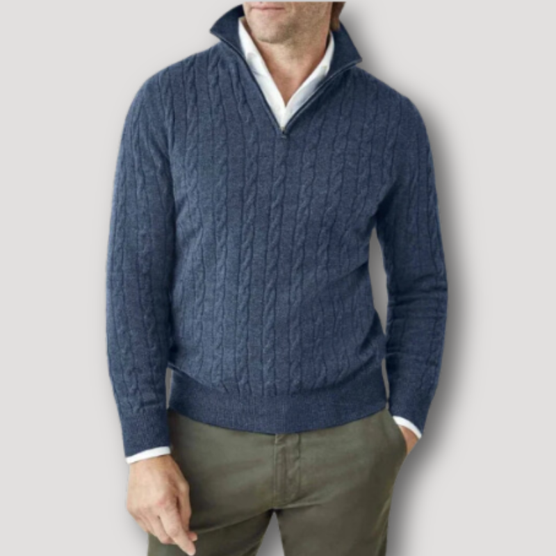 WW | Men's Italian Zip-Up Jumper