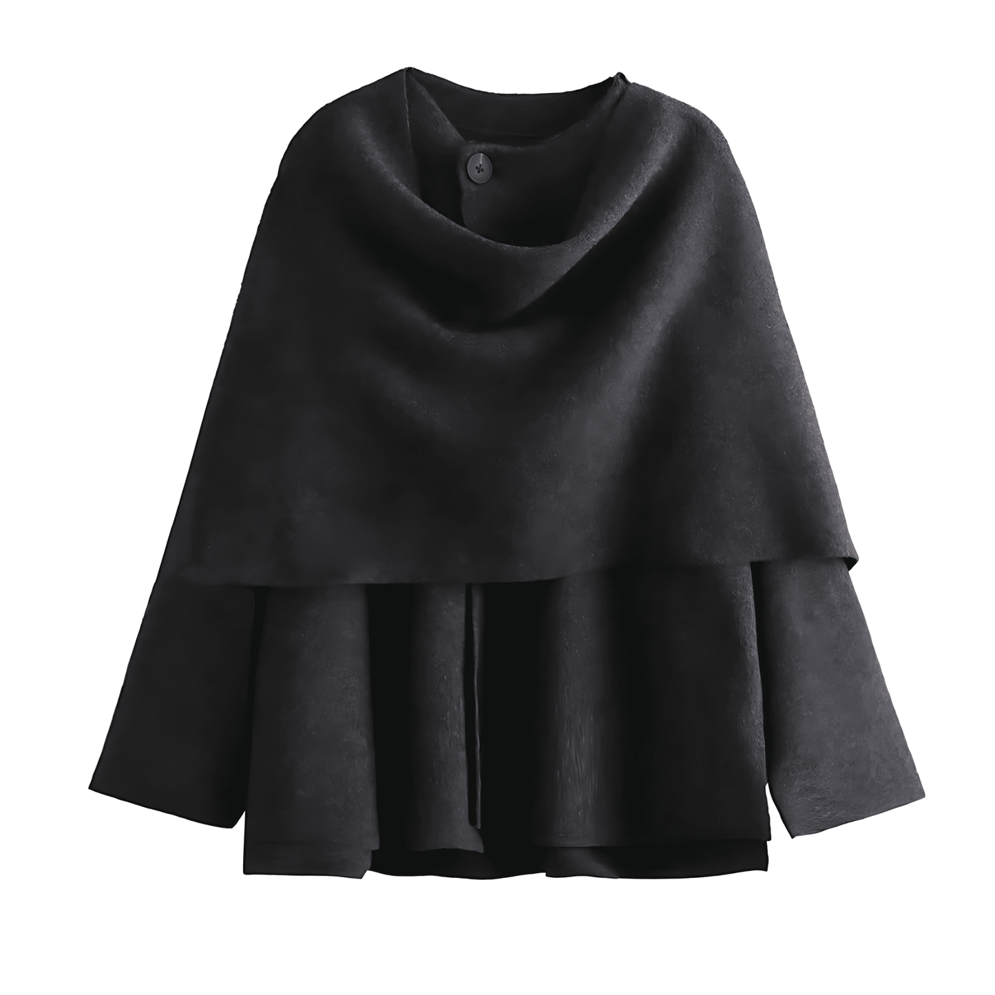 WW | Women's Wool Cape Jackets Asymmetric Style