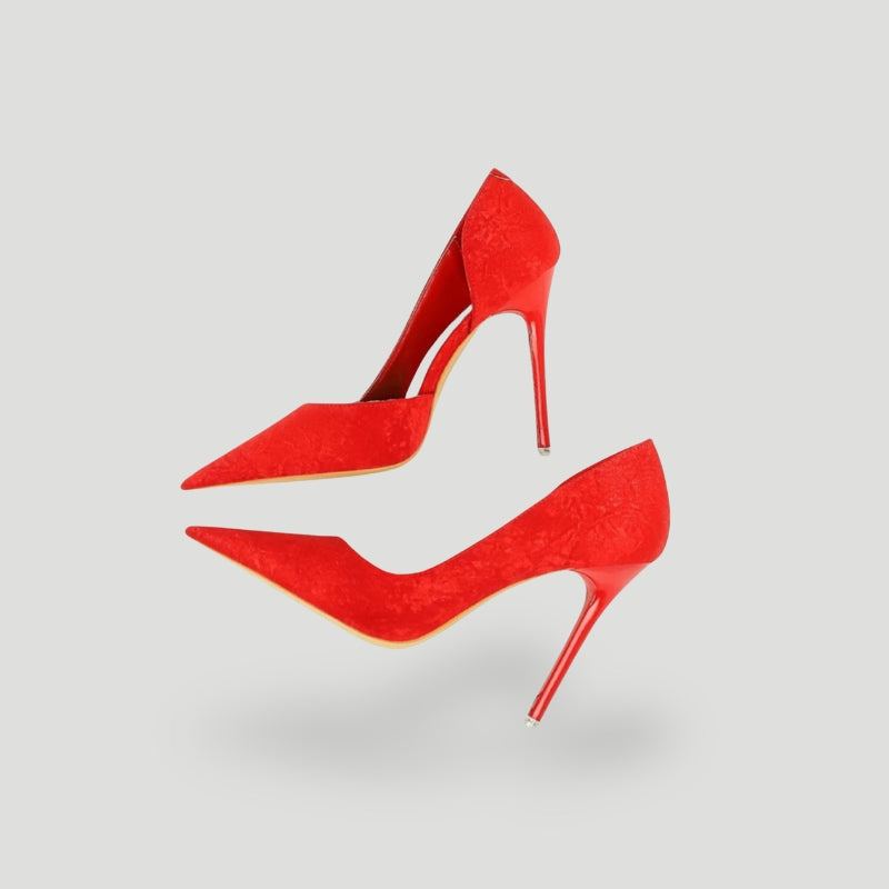 WW | Stiletto Heels Pointed Tapered Elegant Patterned Design High Slim Heels
