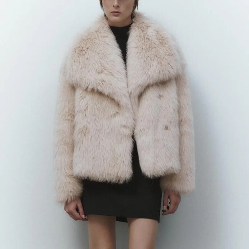 WW | Stylish Faux Fur Jacket for Women
