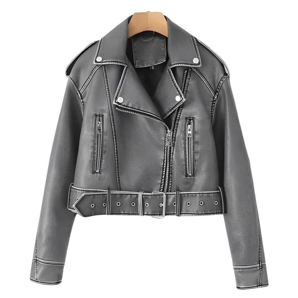 WW | Vintage Loose Leather Jacket