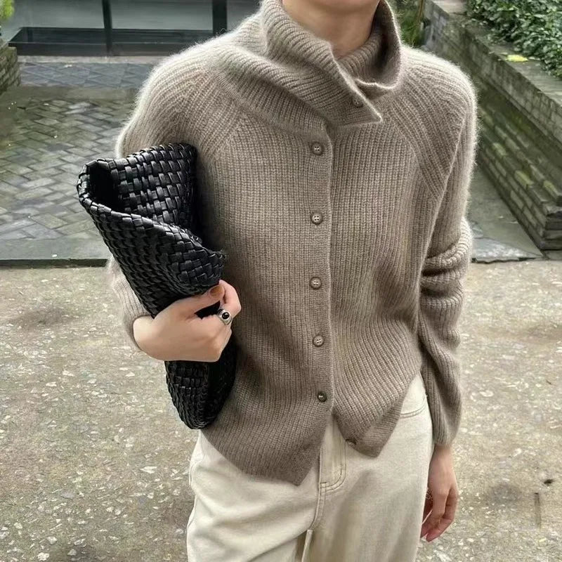 WW | Eleganter Hochkragen-Ärmel für Frauen