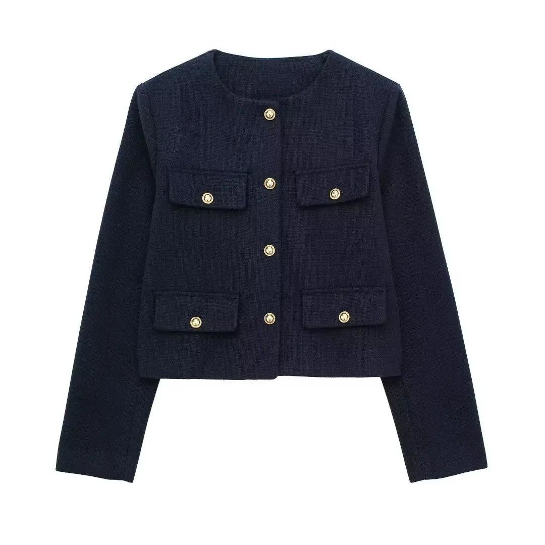 WW | Trendy Buttoned Short Blazer
