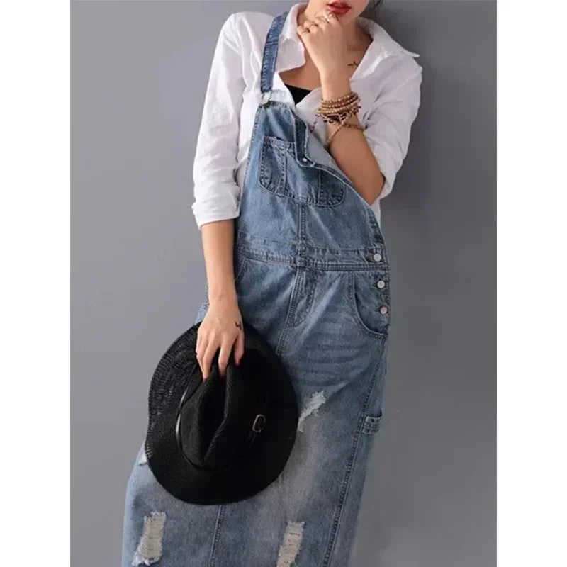 WW | Lässiges Denim Trägerkleid