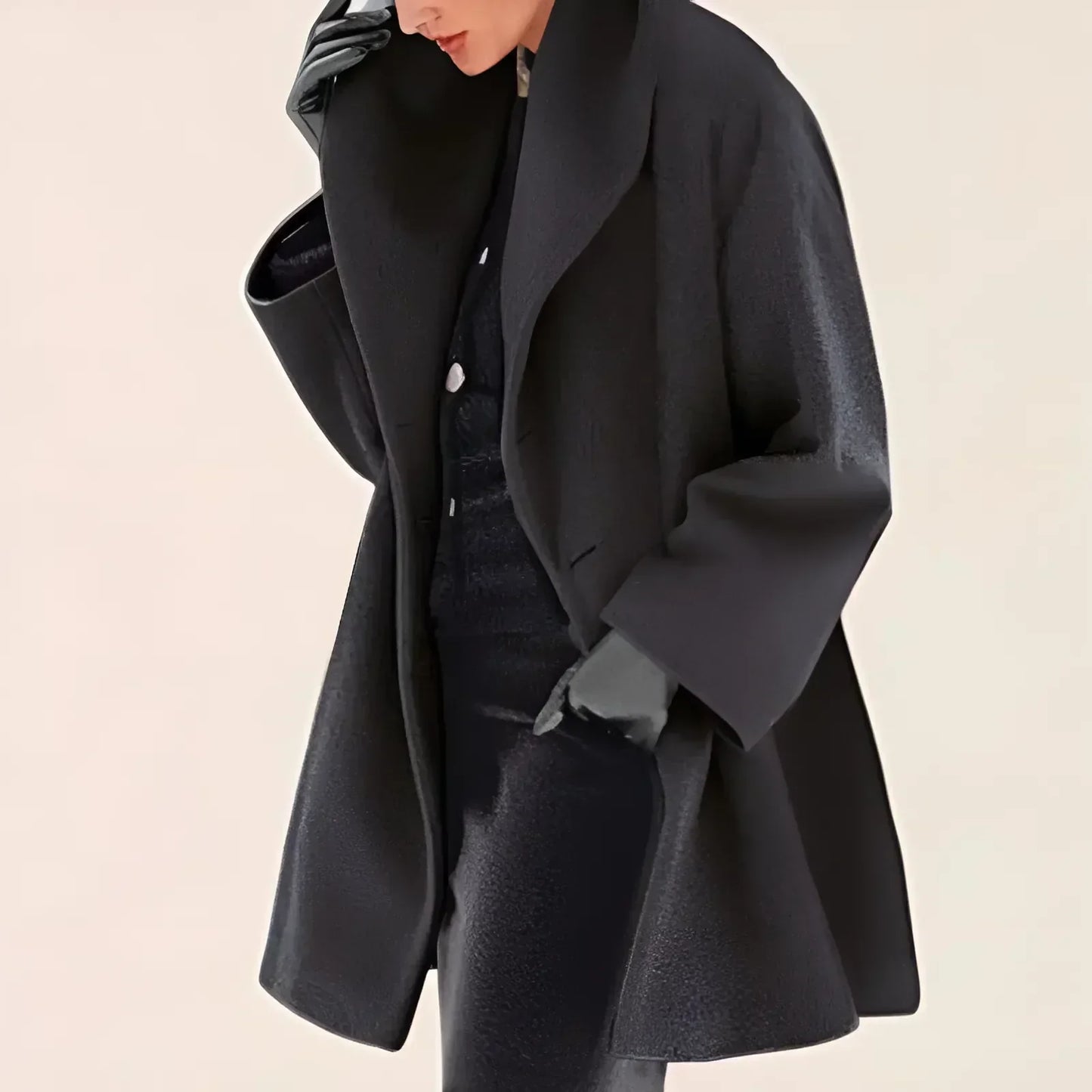 WW | Damen Oversized Trenchcoat - Mit Drapiertem Kragen