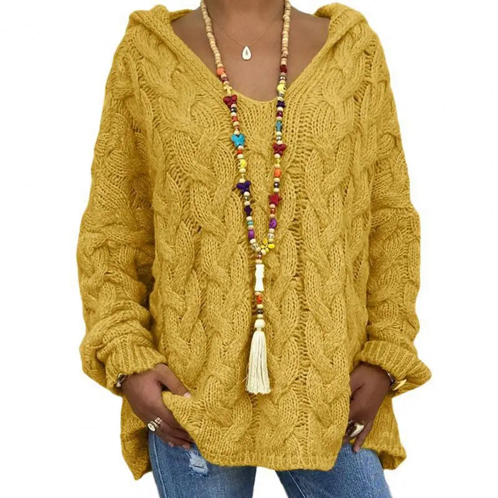 WW | Stylish V-Neck Hoodie for a Casual Look