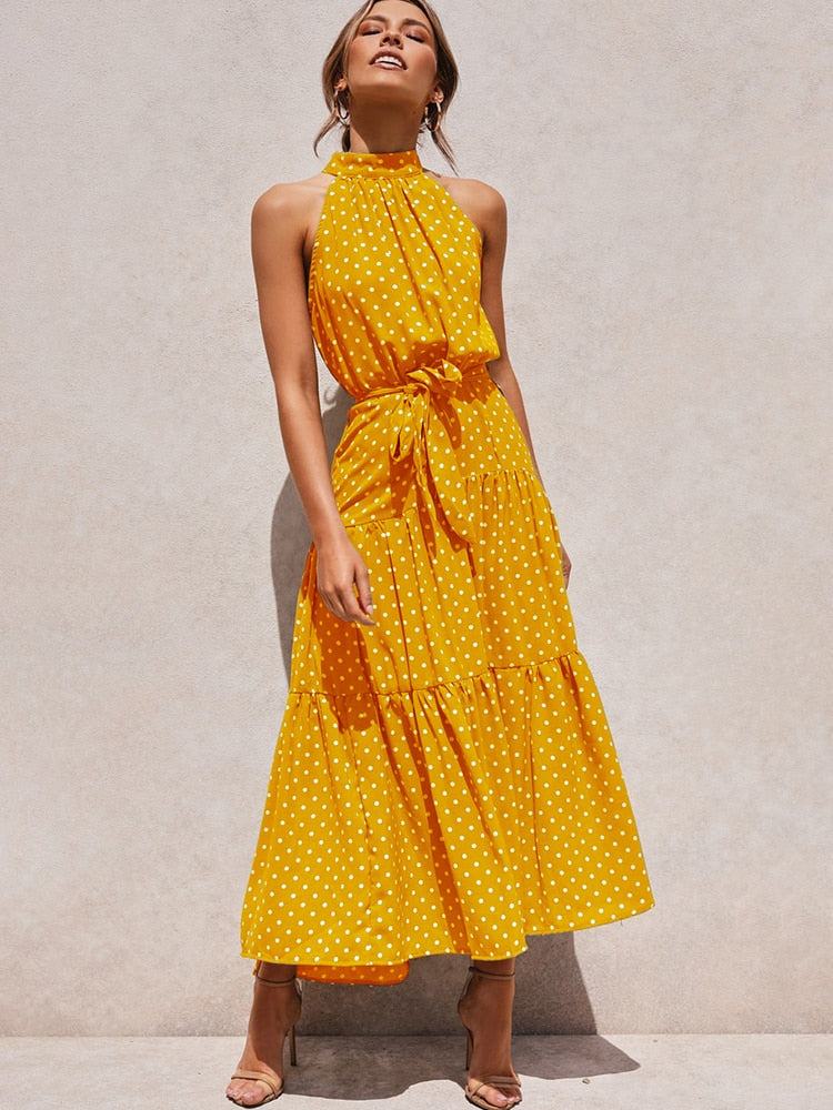 WW | Polka Dot Halter Dress