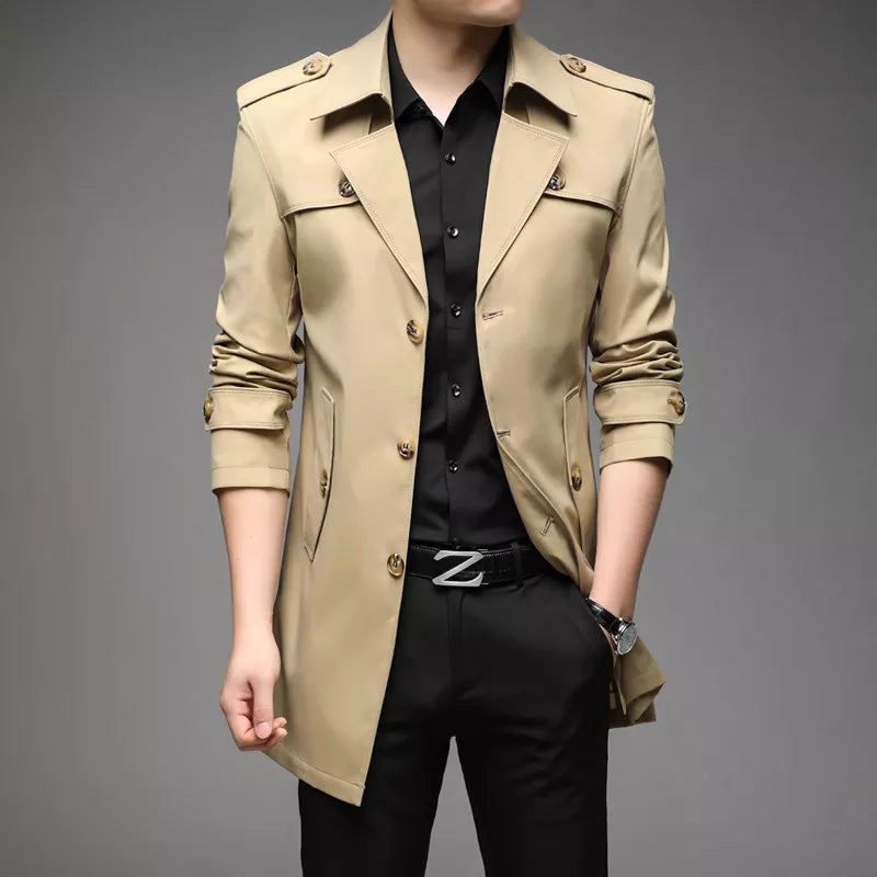 WW | elegant casual trench coat for men