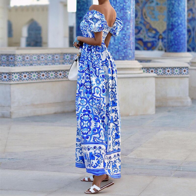 WW - Elegantes Retro Maxikleid