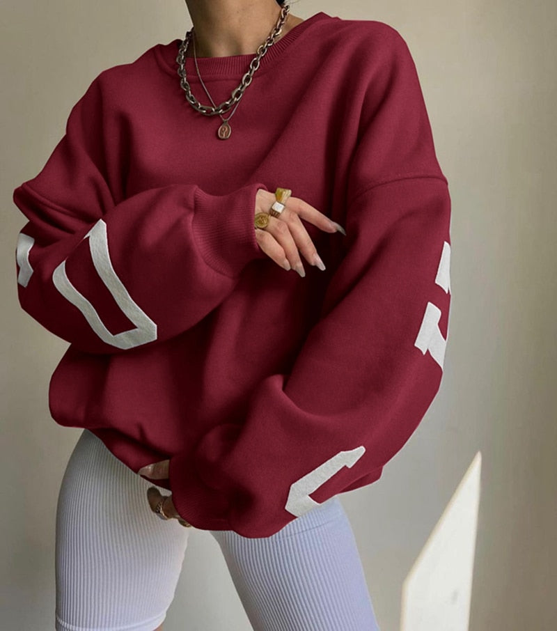WW | Long Sleeve Tops O Neck Hoodies