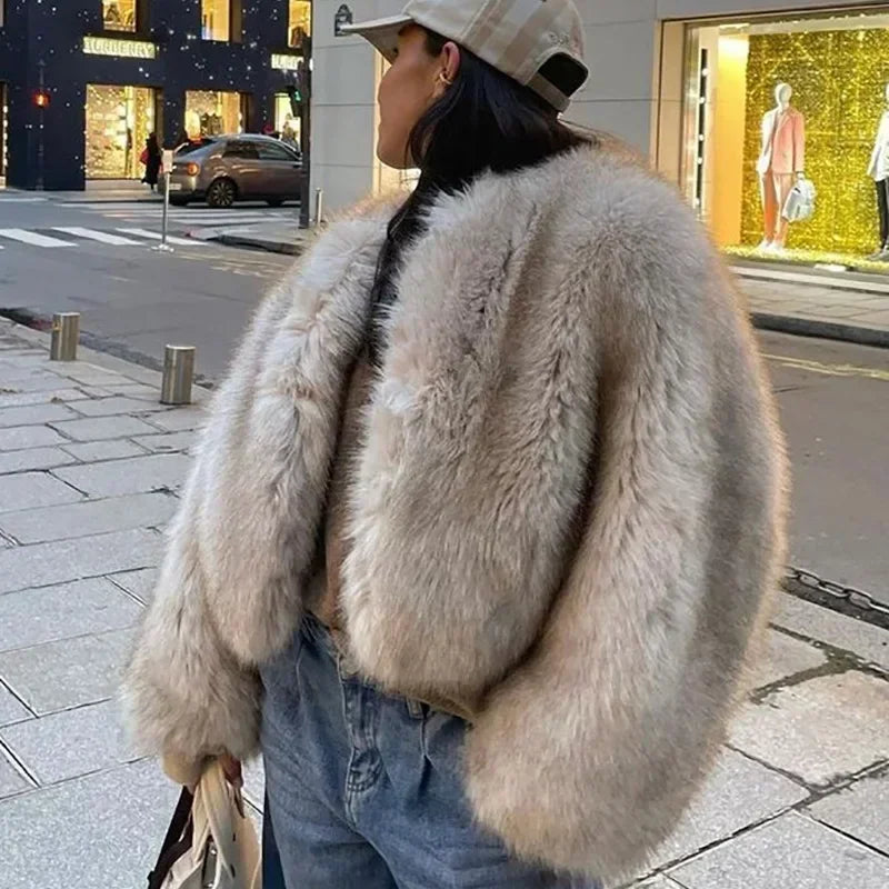 WW | luxurious warm fur coat