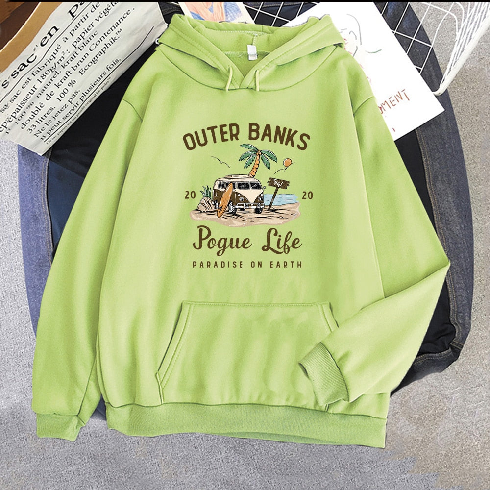 WW | Banks Pogue Life Hoody - Damen Hoodie mit ästhetischem Print - Kpop Style Streetwear