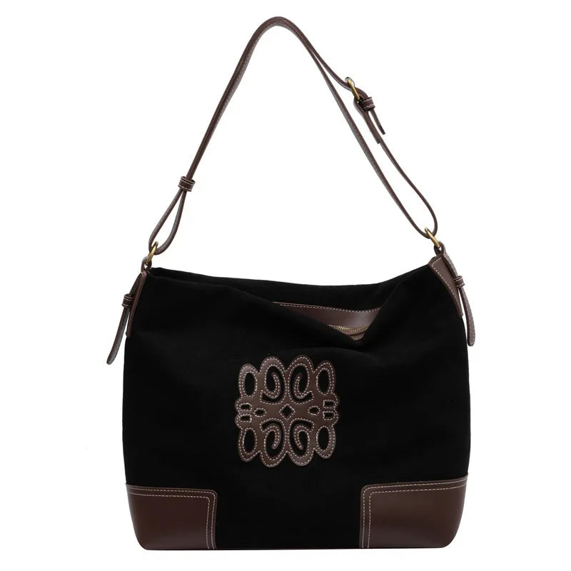 WW | Women's Luxury Brand Messenger Bags Retro Brown Crossbody Tote Bags Bucket Clutch Bag Shopping Large Capacity Travel Bag