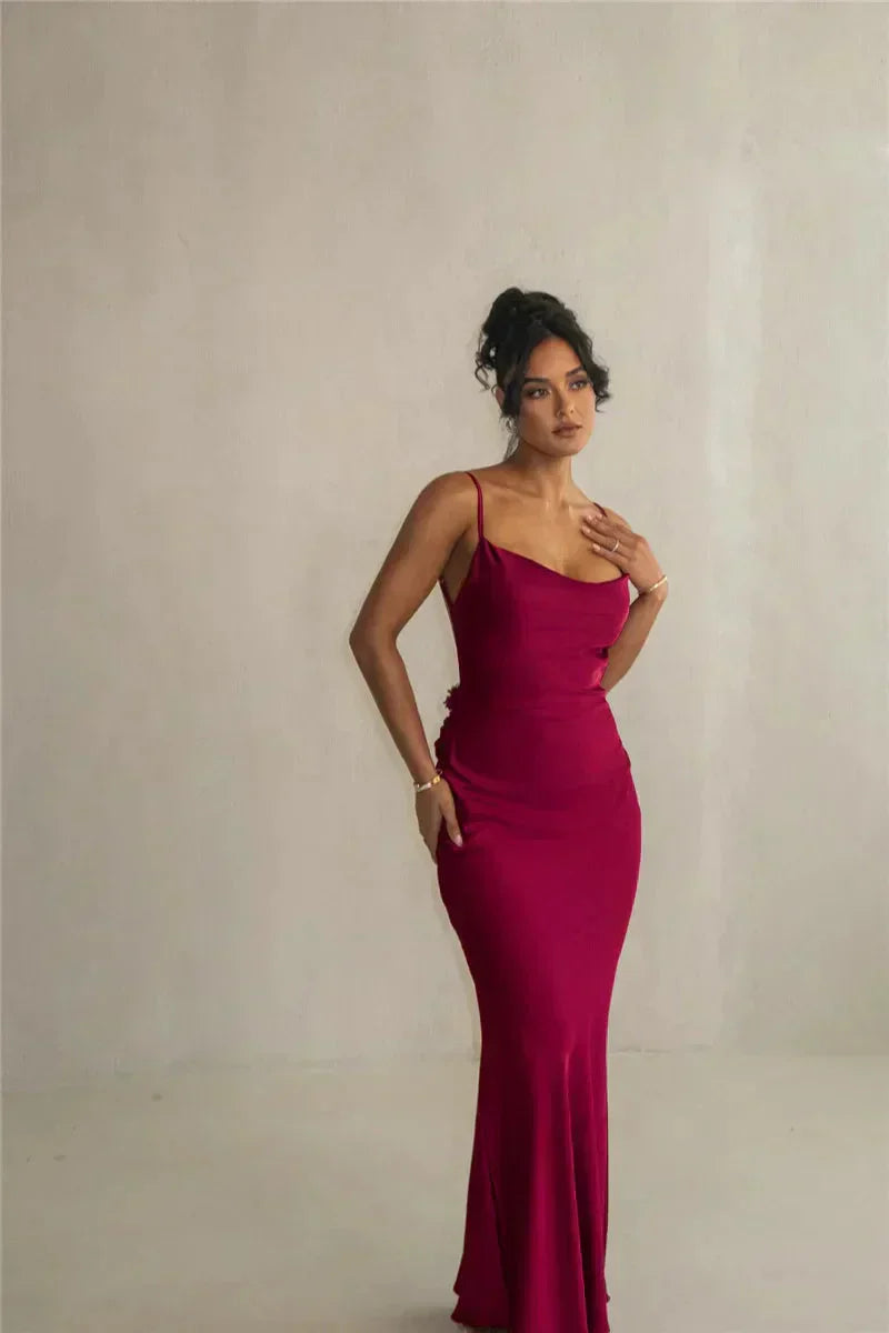 WW | Satin Blumenkleid Stil
