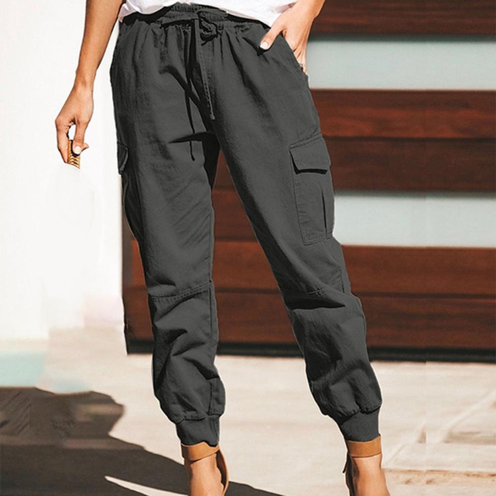 WW | Straight-Leg Cargo Pants with Drawstring