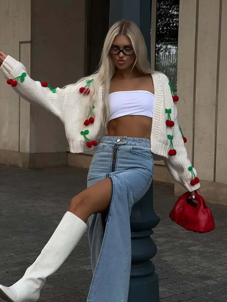 WW | Kirsch-Cardigan Für Frauen