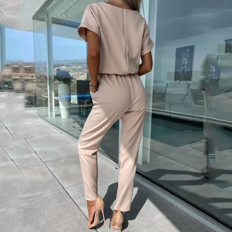WW | Short-sleeved Jumpsuit | Comfortable and trendy look