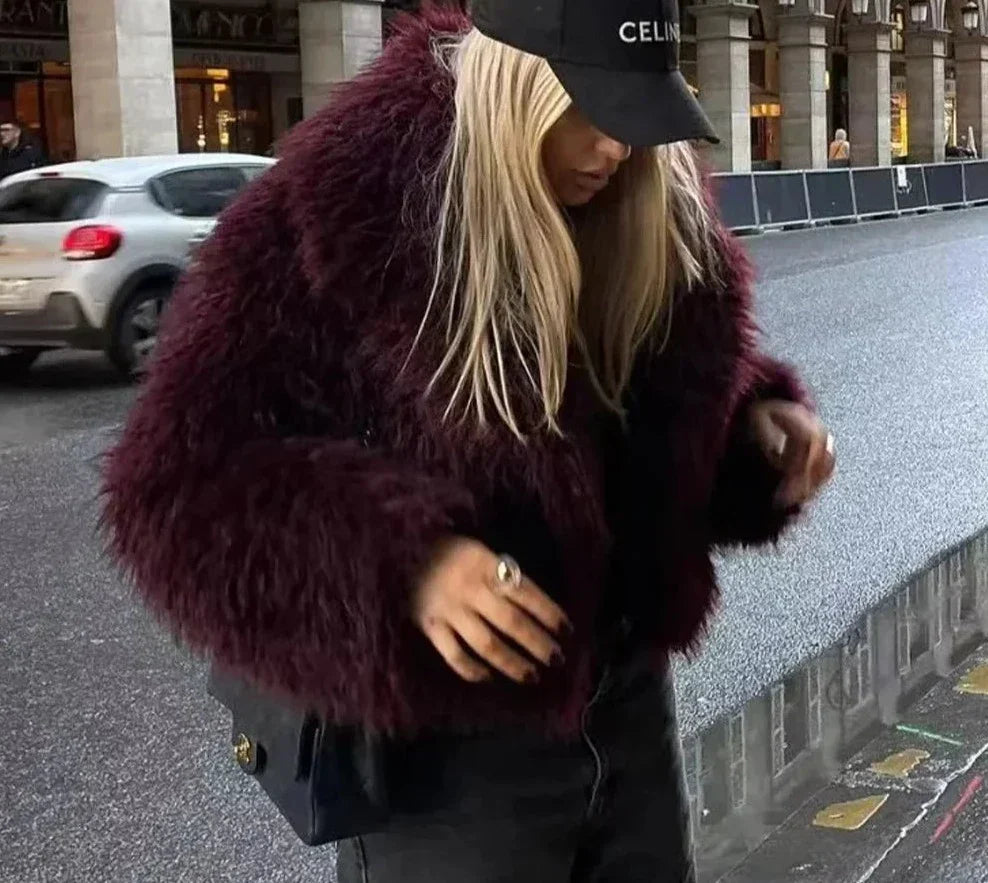 WW | Warm, Thick Fur Coat