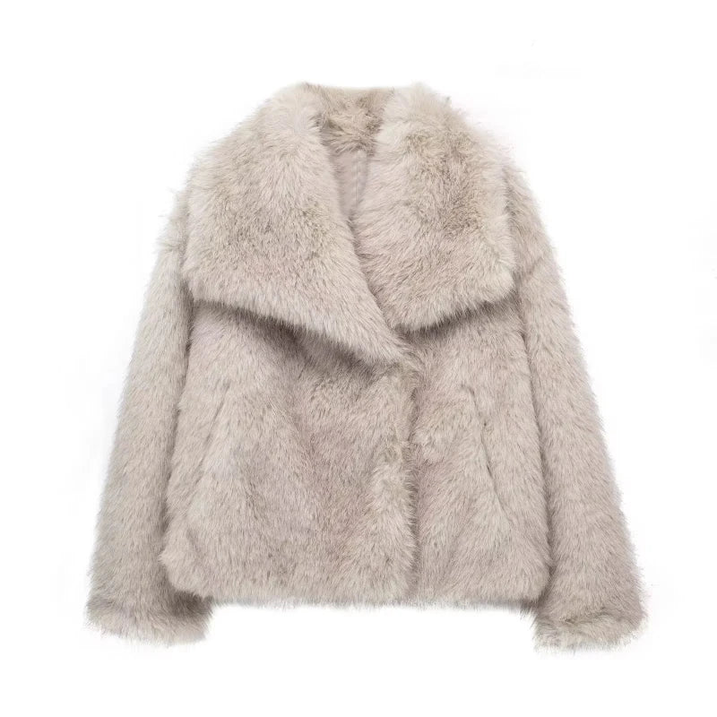 WW | Plush Winter Fur Coat