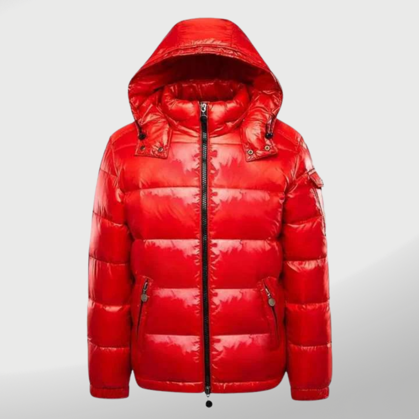 WW | Ge quiltete Kapuzen-Pufferjacke - Reißverschlussverschluss Seitentaschenjacke