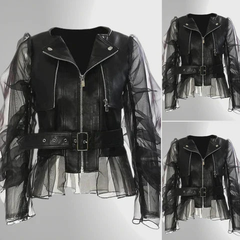 WW | Elegant leather jacket for women