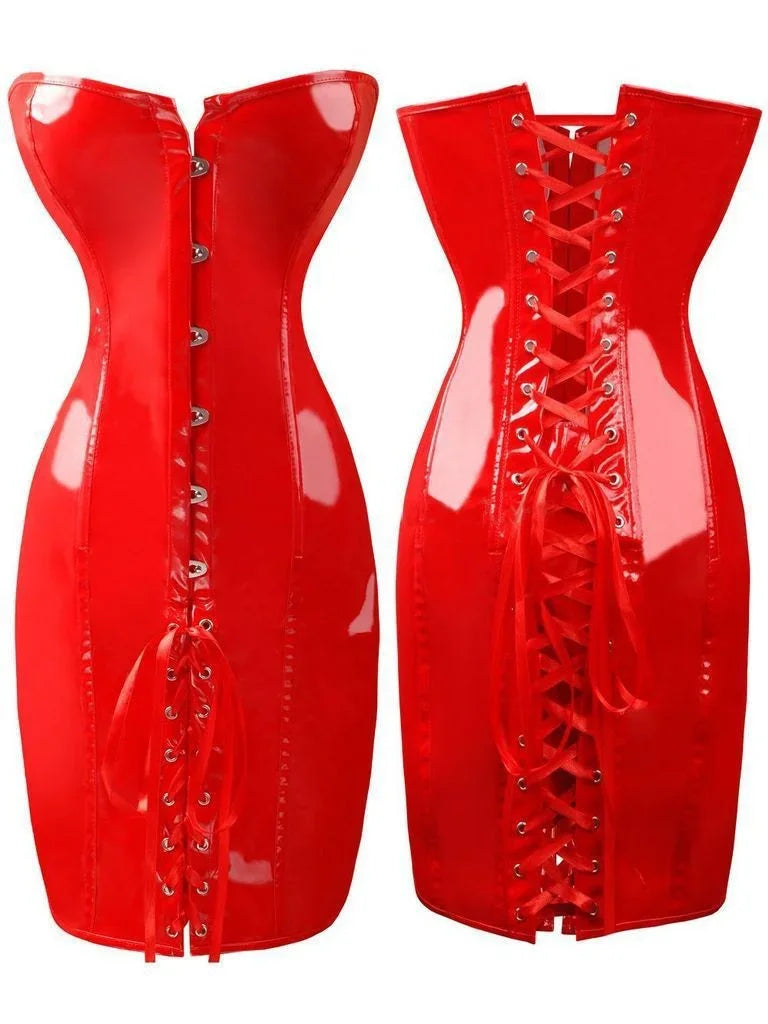 WW | Latexgebundes Kleid Ohne Träger