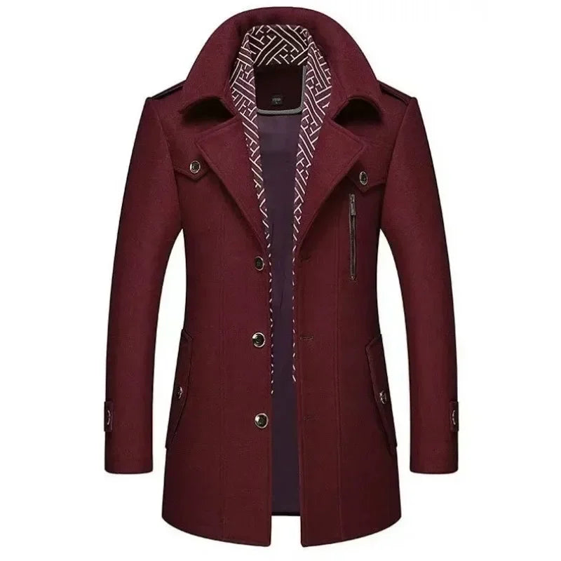 WW | Business Mantel Eleganter Winter Langjacke Klassisch Modern Freizeit